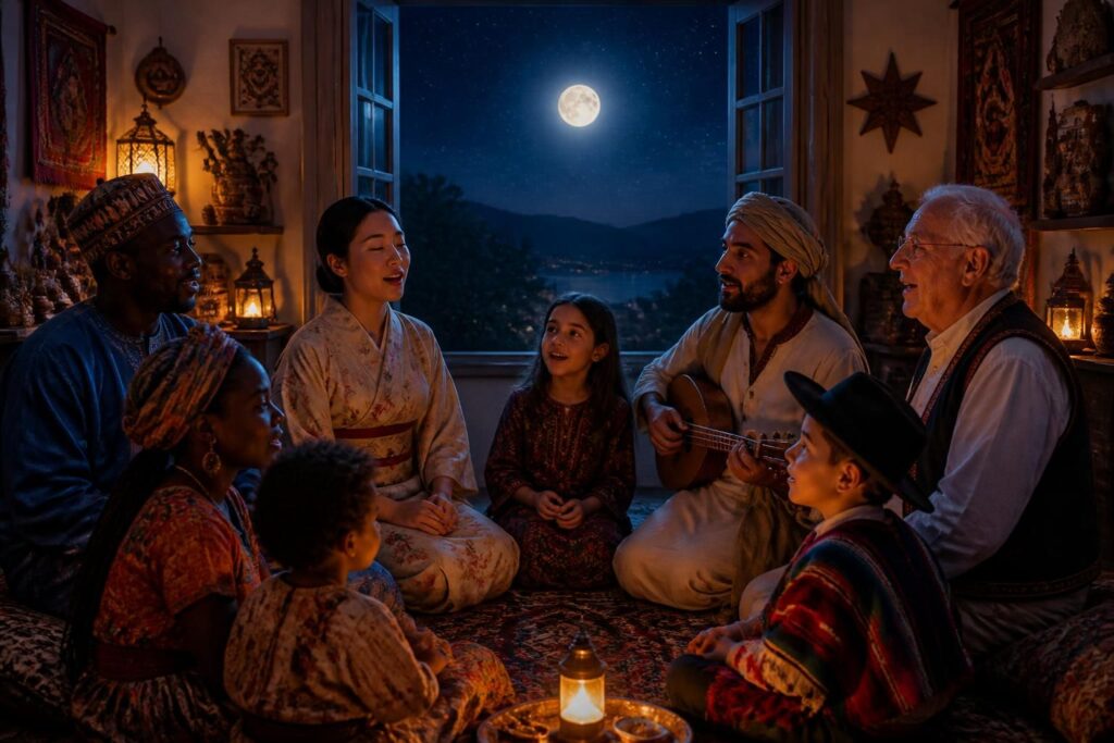 découvrez les paroles de 'douce nuit' dans toutes les langues : version originale, français, anglais et bien d'autres pour chanter en famille ou entre amis.