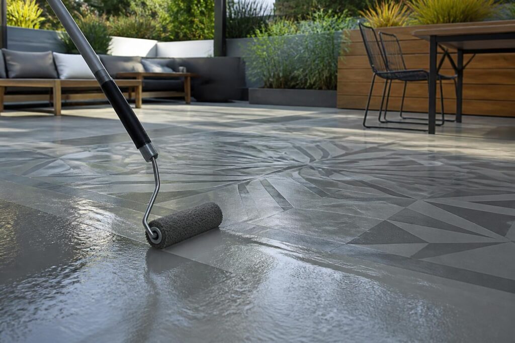 découvrez les techniques et idées pour sublimer vos sols et terrasses avec le rouleau béton ciré et imprimé, alliant esthétique et durabilité.