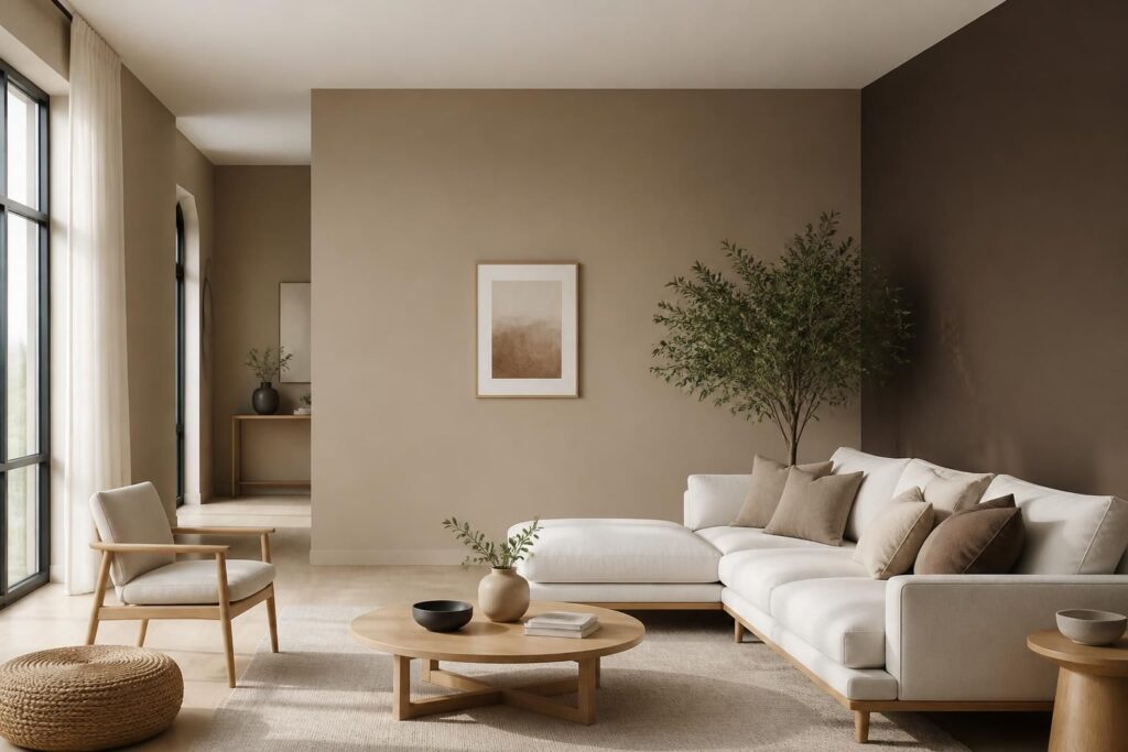 découvrez toutes les nuances de la couleur taupe, des teintes claires aux plus foncées, et trouvez des idées de peinture pour sublimer vos murs avec élégance et douceur.