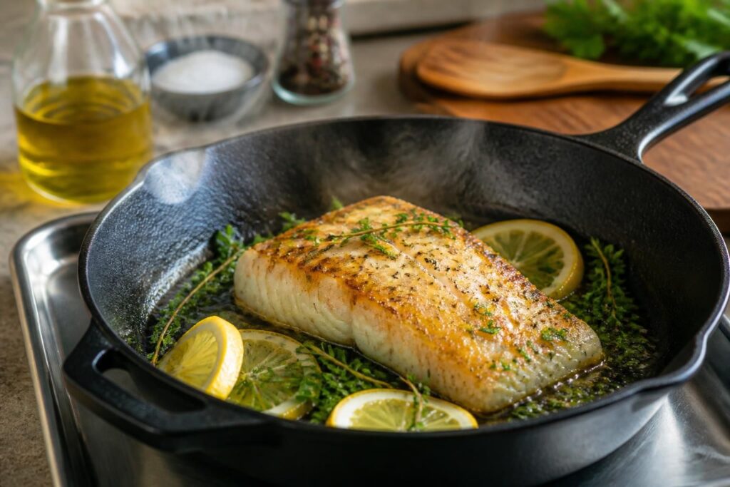 découvrez nos astuces incontournables pour une cuisson parfaite du cabillaud à la poêle, garantissant un poisson tendre et savoureux à chaque repas.