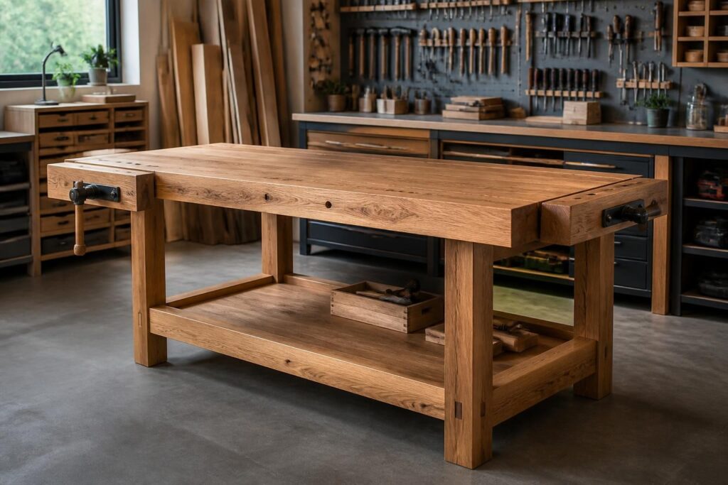 découvrez comment choisir un établi avec plateau en bois massif, les dimensions adaptées à vos besoins, et les meilleures adresses pour l'achat.