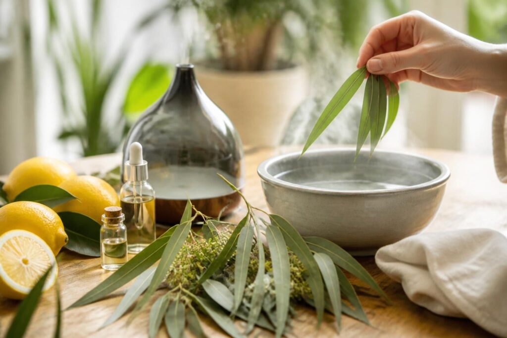 découvrez les utilisations, bienfaits et méthodes d'inhalation efficaces de l'eucalyptus citronné pour améliorer votre bien-être au naturel.