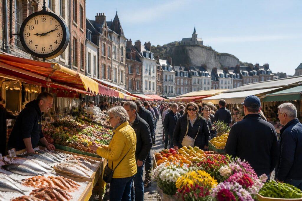 découvrez le marché du tréport : jours d'ouverture, horaires et une immersion dans les produits locaux et les saveurs authentiques.
