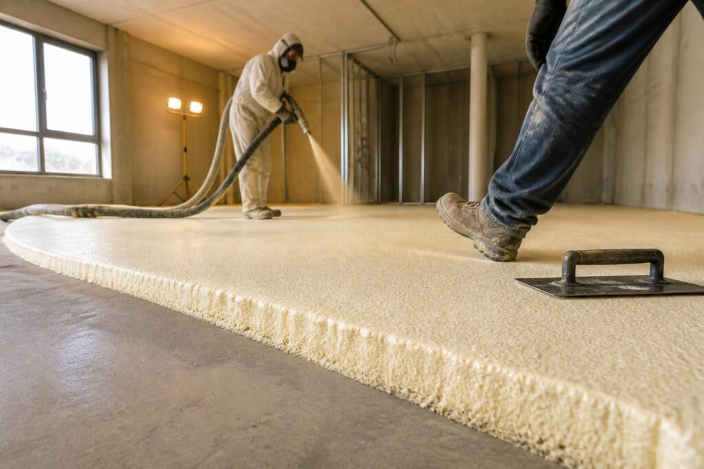 découvrez tout sur la mousse polyuréthane projetée pour sols : prix, résistance et épaisseur idéale pour une isolation optimale et durable.