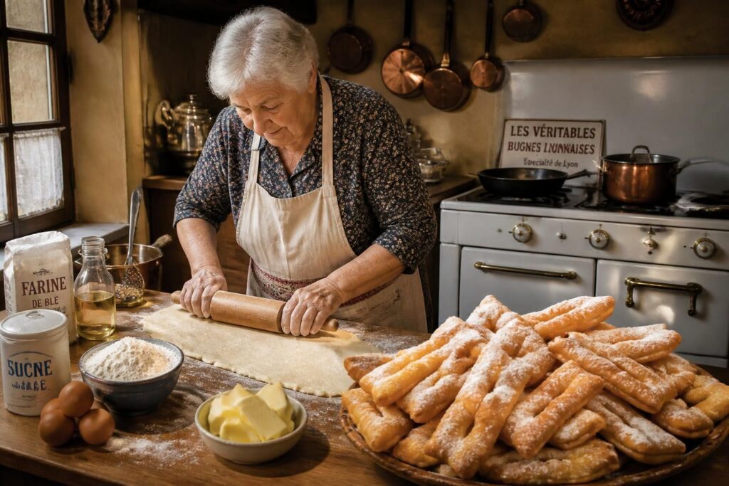 découvrez l'origine du nom des bugnes et plongez dans l'histoire des bugnes lyonnaises traditionnelles, une délicieuse spécialité incontournable de la région.