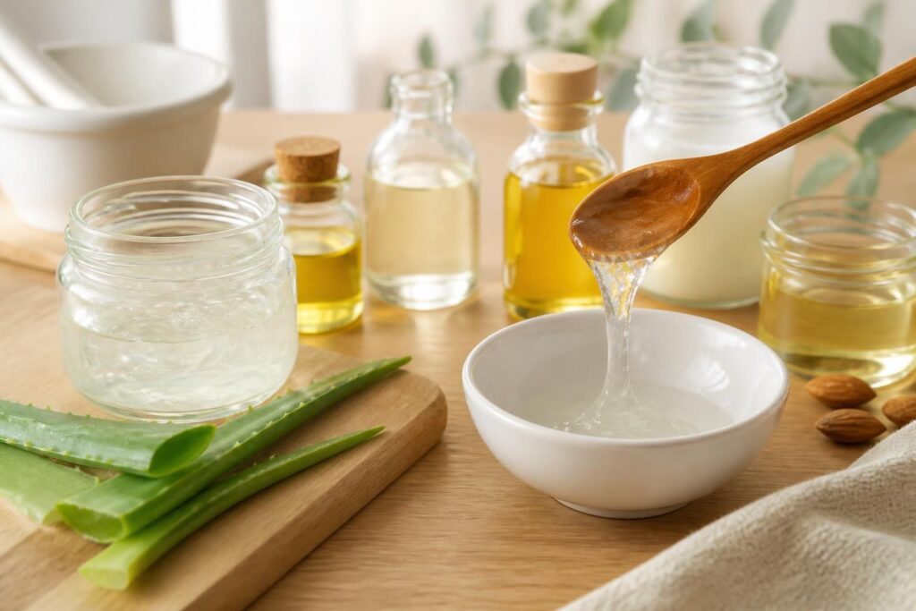 découvrez comment préparer facilement des lubrifiants maison naturels à base d'aloe vera et d'huiles naturelles pour une sensation douce et hydratante en toute sécurité.