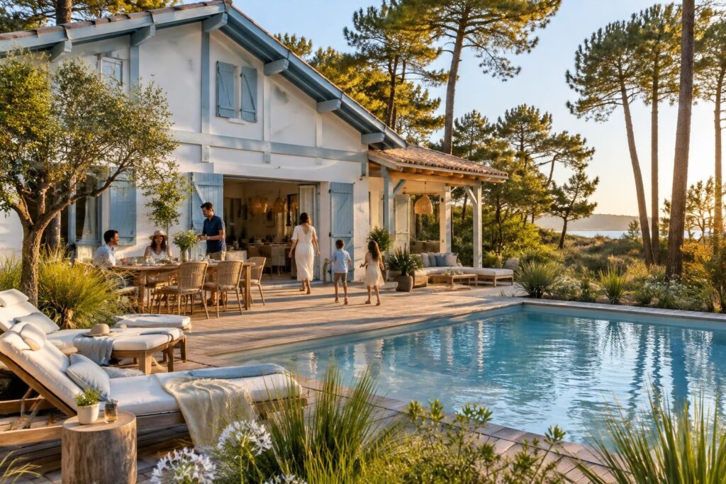 trouvez un gîte à arcachon avec piscine ou plein de charme, pour 4 à 20 personnes. choisissez l’hébergement idéal pour votre séjour sur le bassin.