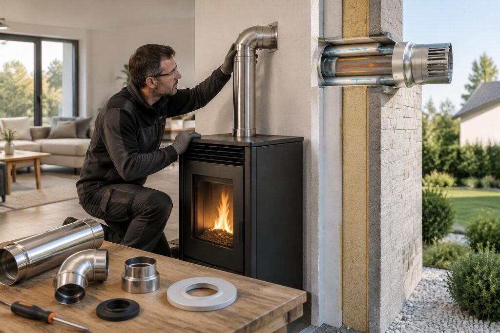 découvrez comment choisir et installer un conduit ventouse adapté à votre poêle à granulés ou chaudière, pour une évacuation des fumées sûre et efficace.