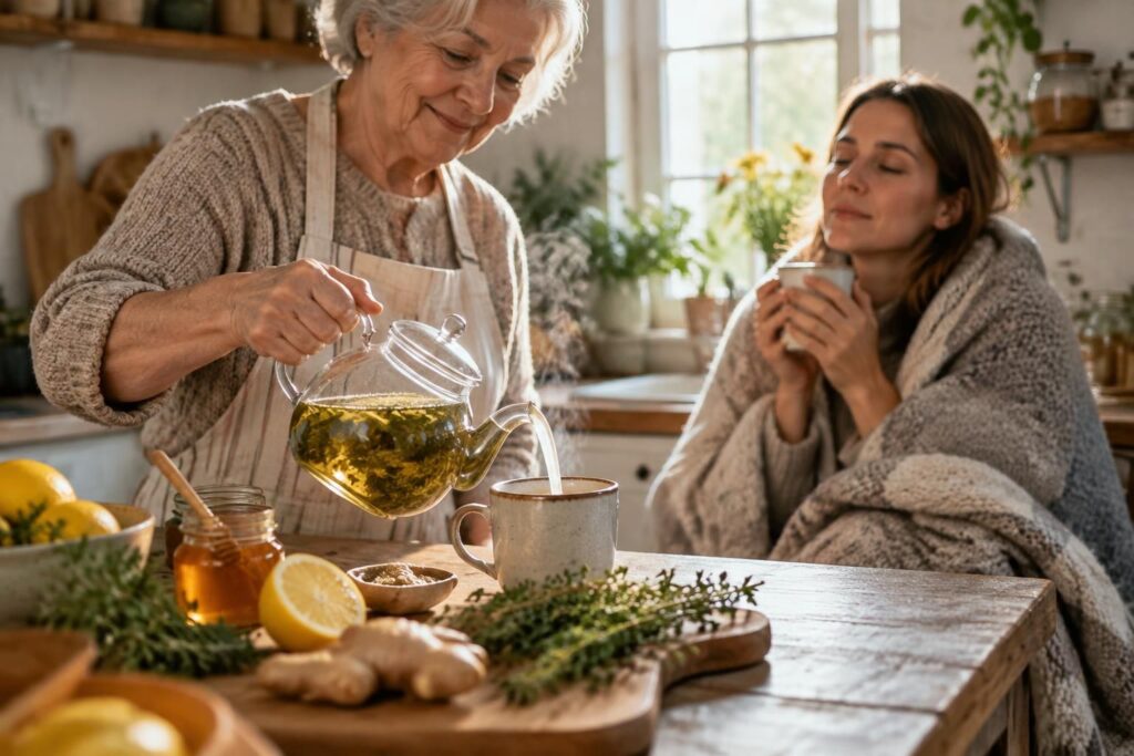 découvrez des remèdes de grand-mère et des astuces naturelles pour apaiser la toux et le mal de gorge : miel, boissons chaudes et conseils pratiques.